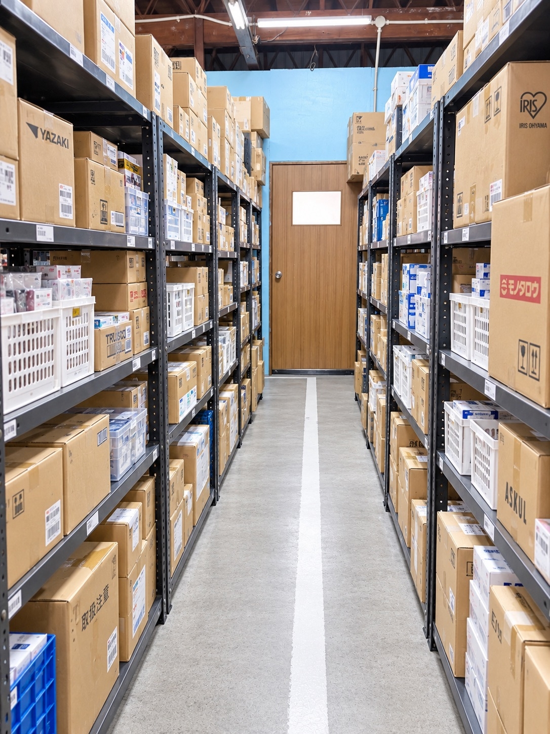 MYSENDEX Japan warehouse shelving and parcel storage